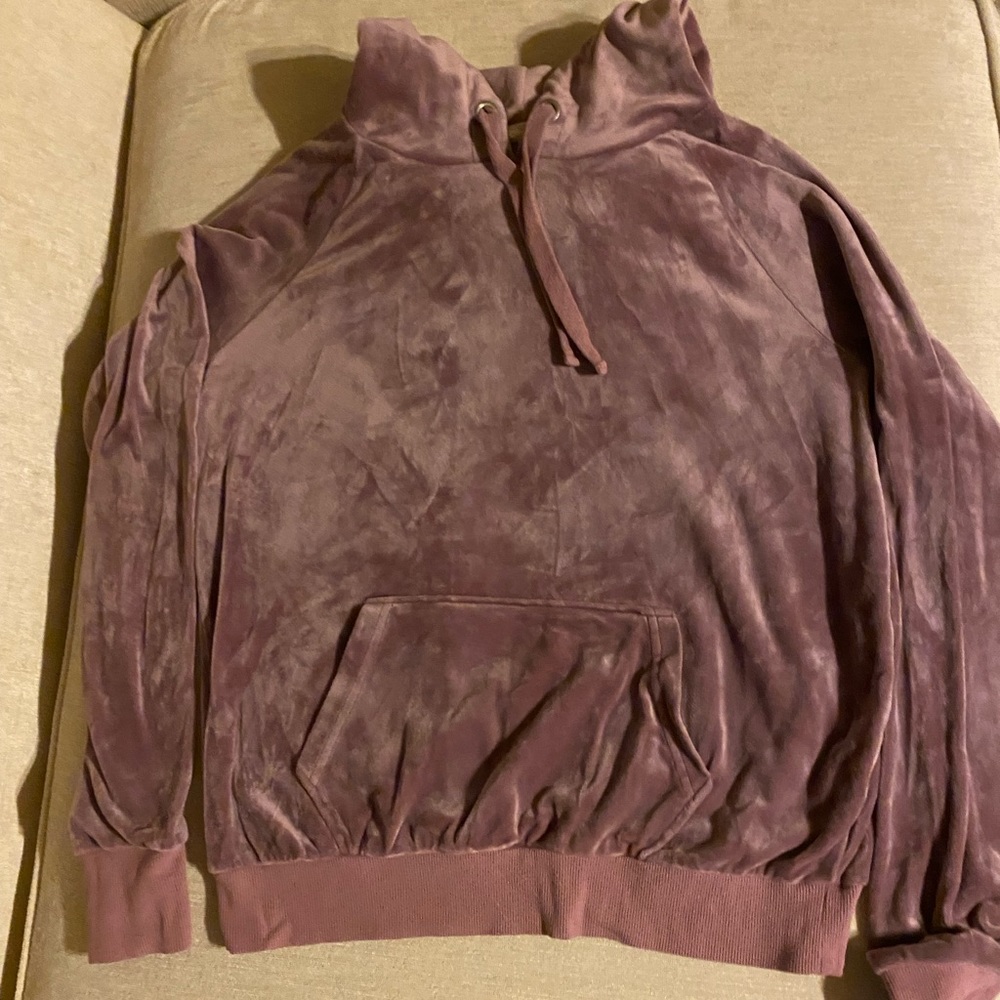 Soft, velvety hoodie